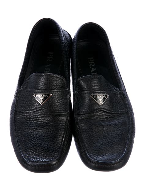 prada driver loafers womens|Prada leather driving loafers.